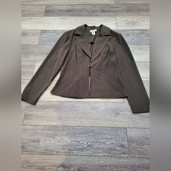 Vintage Olive green blazer Dawn Joy size med - Picture 1 of 8